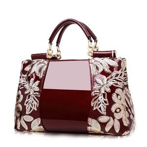 New arrival designer luxury patent leatherhandbags